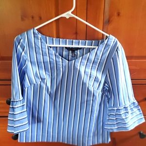 Blue/white stripped top